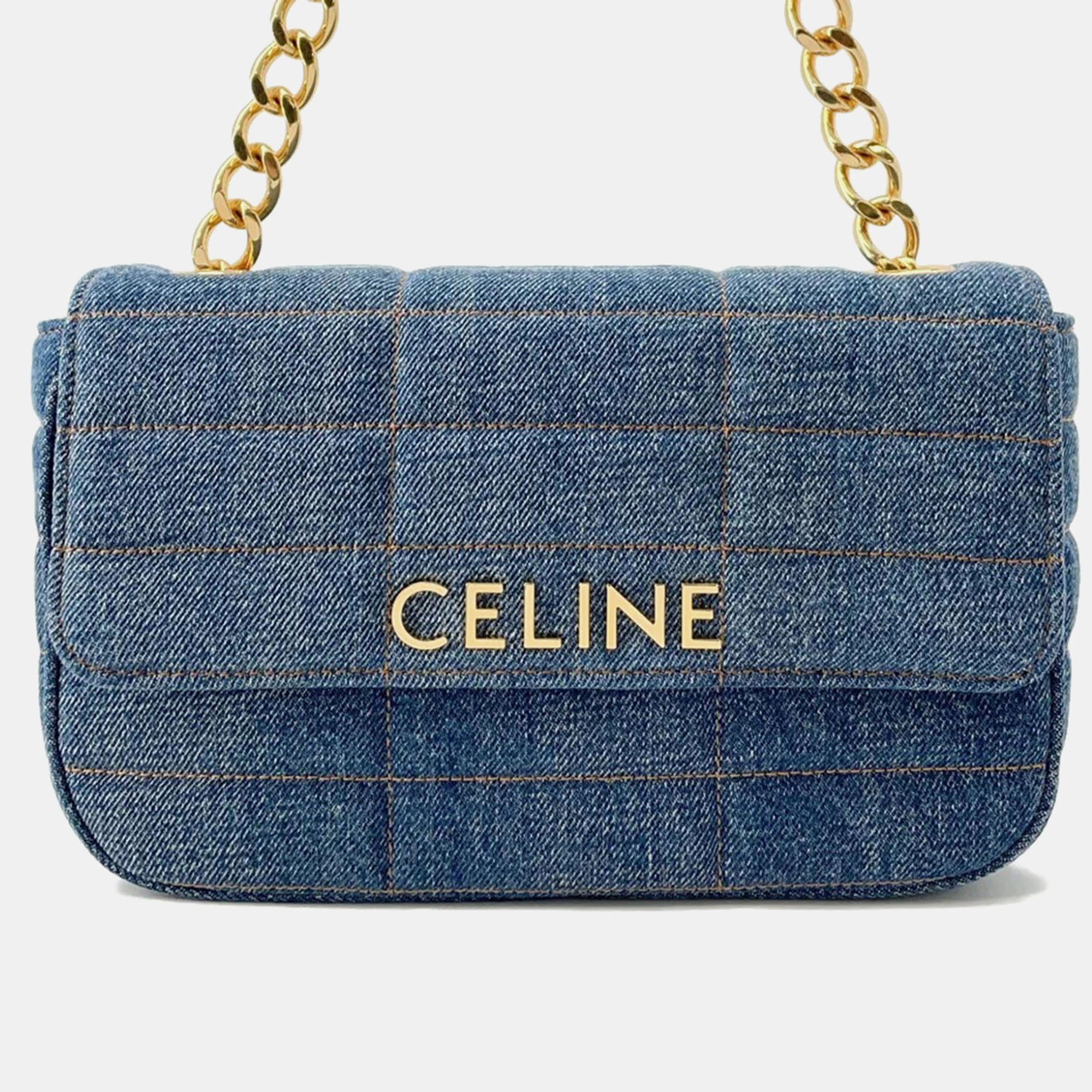 Celine Blue Denim Chain Shoulder Bag, Handbags - Luxury Closet catalog