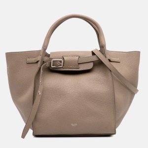 Celine Brown Small Grained Calfskin Big Bag, Satchels - Luxury Closet catalog