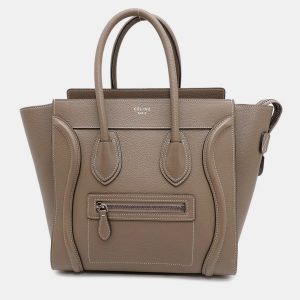 Celine Luggage Micro Shopper Suri Leather Tote Bag, Satchels - Luxury Closet catalog