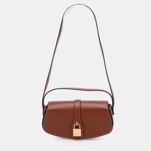 Celine Brown Smooth Calfskin Tabou Clutch on Strap, Satchels - Luxury Closet catalog