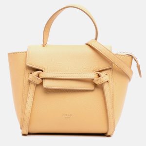 Celine Yellow Pico Grained Calfskin Belt Bag, Satchels - Luxury Closet catalog