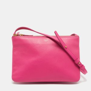 Celine Fuchsia Leather Small Trio Crossbody Bag, Handbags - Luxury Closet catalog