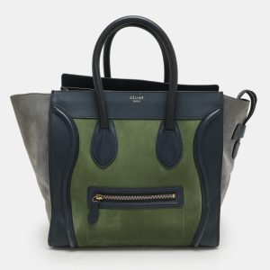 Celine Tri Color Leather and Suede Mini Luggage Tote, Tote Handbags - Luxury Closet catalog