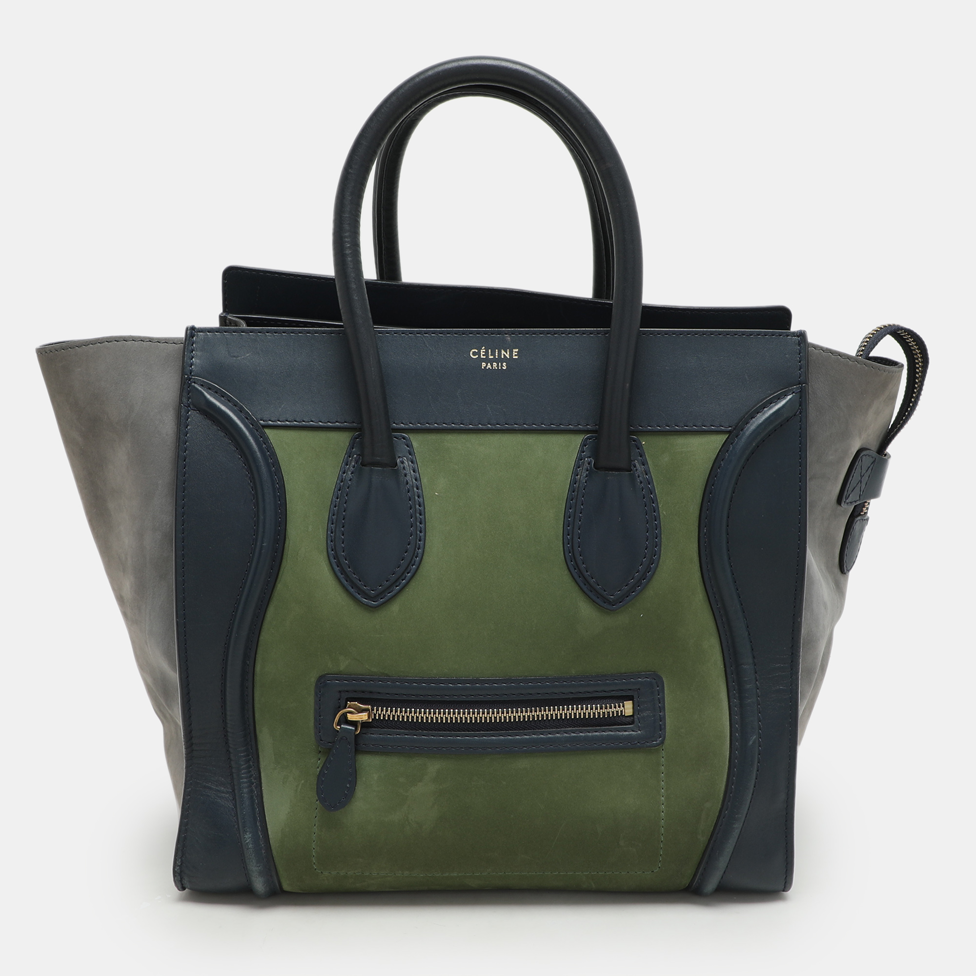 Celine Tri Color Leather and Suede Mini Luggage Tote, Tote Handbags - Luxury Closet catalog