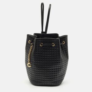 Celine Black Quilted Leather Small C Backpack, Backpacks - Luxury Closet catalog
