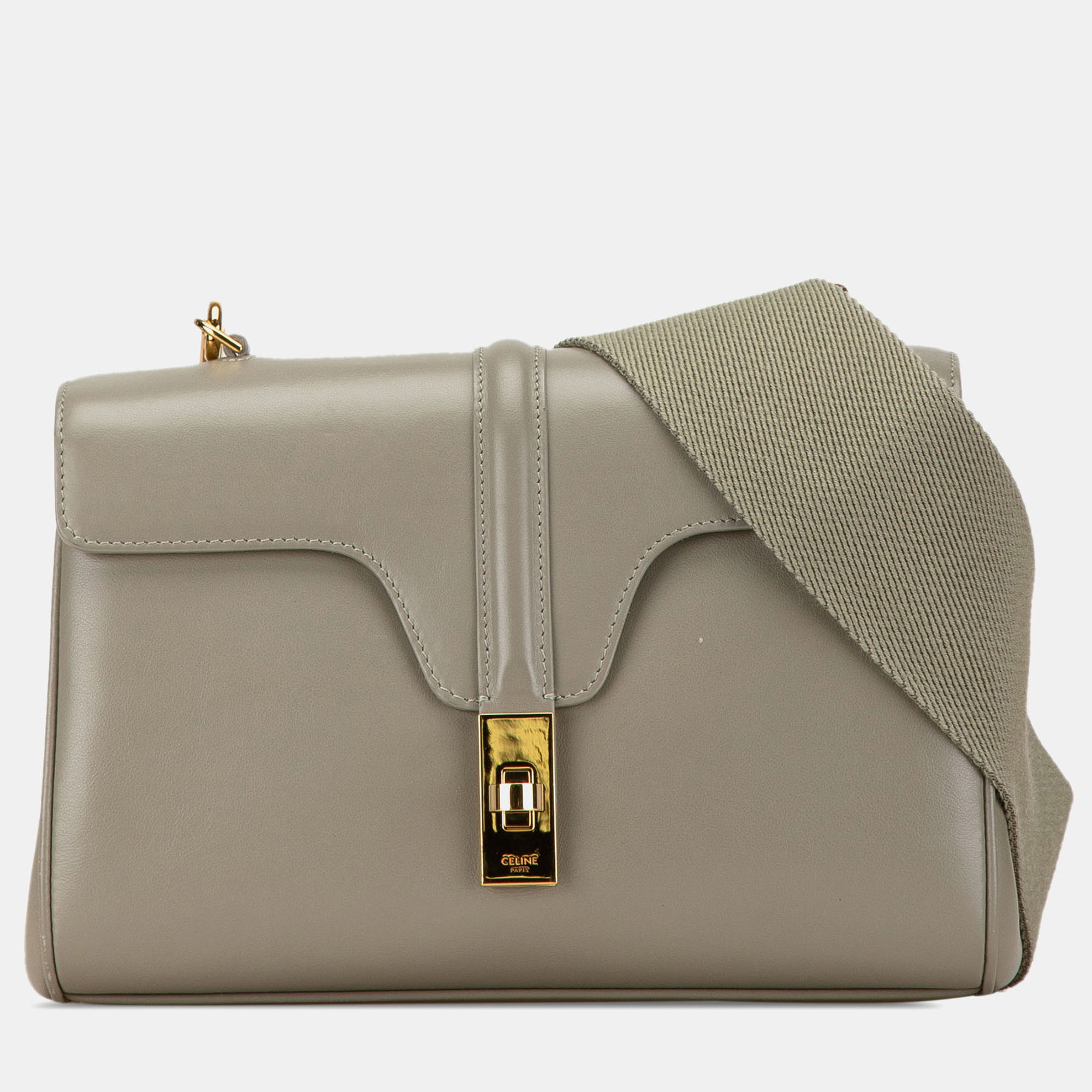 Celine Green Teen Smooth Calfskin Soft 16 Crossbody, Shoulder Bags - Luxury Closet catalog