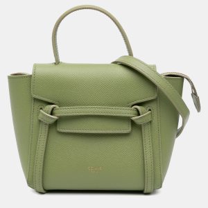 Celine Green Pico Grained Calfskin Belt Bag, Satchels - Luxury Closet catalog