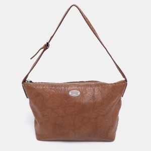 Celine Brown Floral Embossed Leather Vintage Shoulder Bag, Shoulder Bags - Luxury Closet catalog