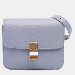 Celine Purple Teen Calfskin Classic Box, Shoulder Bags - Luxury Closet catalog
