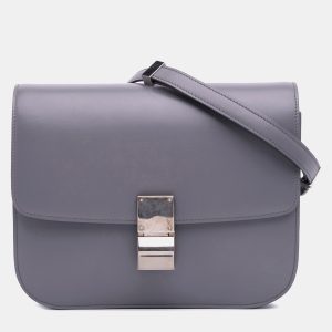 Celine Purple Medium Calfskin Classic Box, Shoulder Bags - Luxury Closet catalog