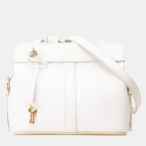 Celine White Teen Leather Cabas De France Crossbody, Shoulder Bags - Luxury Closet catalog