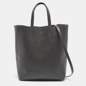 Celine Grey Leather Small Vertical Cabas Tote, Tote Handbags - Luxury Closet catalog