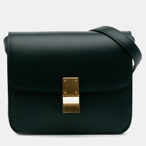 Celine Green Teen Calfskin Classic Box, Shoulder Bags - Luxury Closet catalog