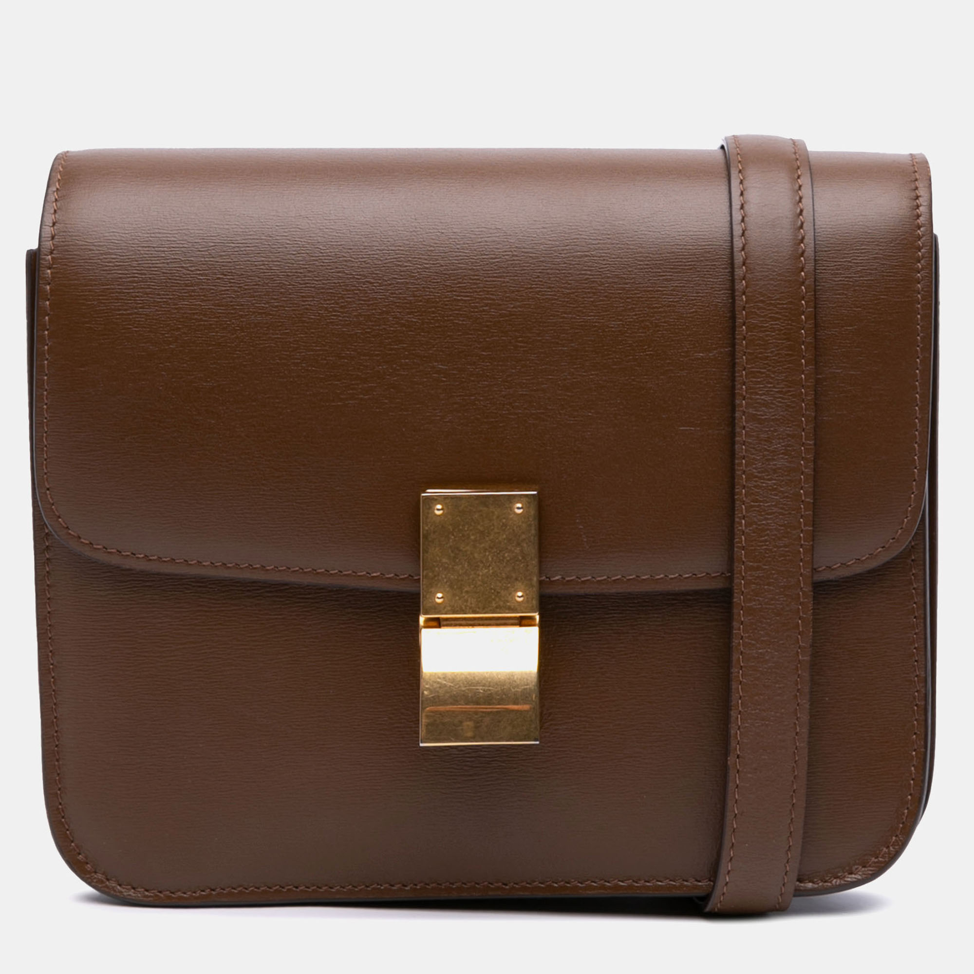 Celine Brown Teen Calfskin Classic Box, Shoulder Bags - Luxury Closet catalog