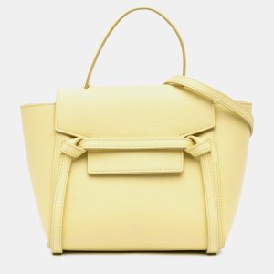 Celine Yellow Nano Grained Calfskin Belt Bag, Satchels - Luxury Closet catalog
