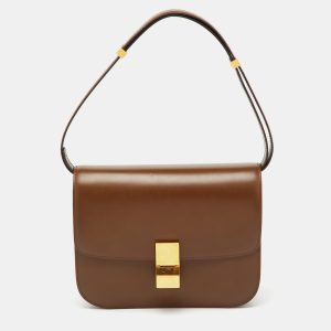 Celine Brown Leather Medium Classic Box Shoulder Bag, Shoulder Bags - Luxury Closet catalog