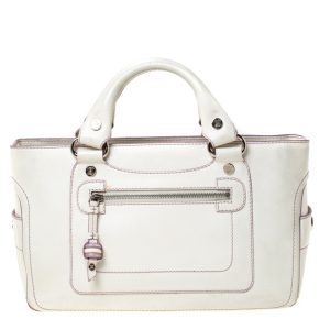 Celine White/Lavender Leather Boogie Tote, Tote Handbags - Luxury Closet catalog