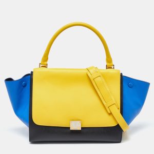 Celine Tri Color Leather Medium Trapeze Bag, Satchels - Luxury Closet catalog