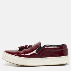 Celine Burgundy Leather Tassel Slip On Sneakers Size 38, Athletic Shoes & Sneakers - Luxury Closet catalog