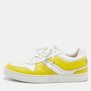 Celine White/Yellow Leather Low Top Sneakers Size 39, Athletic Shoes & Sneakers - Luxury Closet catalog