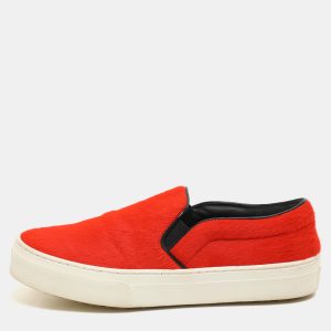Celine Orange Calf Hair Slip On Sneakers Size 36, Athletic Shoes & Sneakers - Luxury Closet catalog