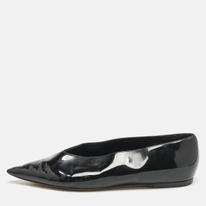 Celine Black Leather V-Neck Ballet Flats Size 40, Flats - Luxury Closet catalog