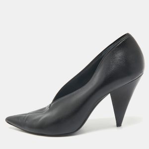 Celine Black Leather V Neck Pumps Size 38, Pumps - Luxury Closet catalog