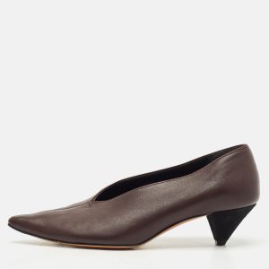 Celine Plum Leather V Neck Pumps Size 38, Pumps - Luxury Closet catalog