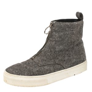 Celine Grey Wool Felt High Top Zip Up Sneaker Size 38, Athletic Shoes & Sneakers - Luxury Closet catalog