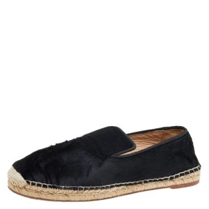 Celine Black Calf Hair Espadrille Flats Size 41, Flats - Luxury Closet catalog