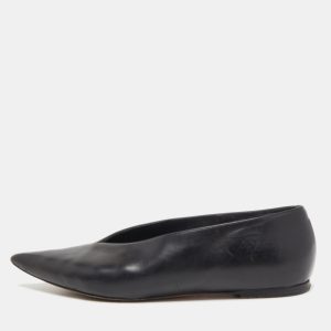 Celine Black Leather V-Neck Ballet Flats Size 35.5, Flats - Luxury Closet catalog