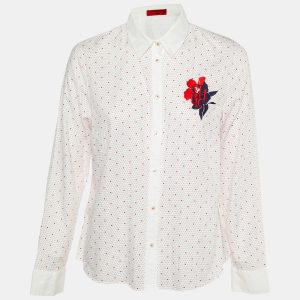 CH Carolina Herrera White & Red Polka Dot Printed Cotton Shirt L, Shirts & Tops - Luxury Closet catalog