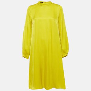 CH Carolina Herrera Yellow Monogram Jacquard Silk Short Dress S, Dresses - Luxury Closet catalog