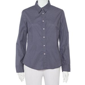 CH Carolina Herrera Navy Blue Logo Printed Cotton Button Front Shirt L, Shirts & Tops - Luxury Closet catalog