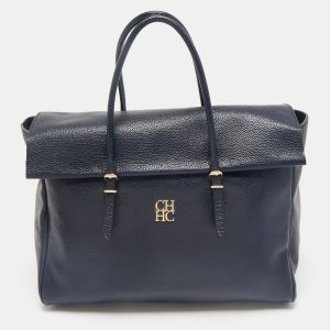 CH Carolina Herrera Blue Leather Tempo Collection Adagio Tote, Tote Handbags - Luxury Closet catalog