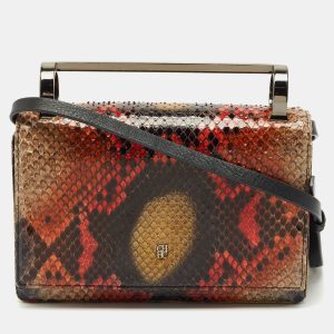 CH Carolina Herrera Multicolor Python Insignia Top Handle Bag, Shoulder Bags - Luxury Closet catalog
