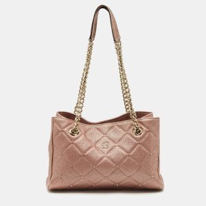 CH Carolina Herrera Metallic Pink Leather Crystal Chain Tote, Tote Handbags - Luxury Closet catalog