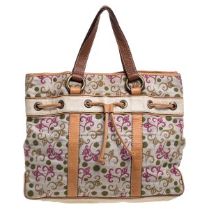 CH Carolina Herrera Multicolor Embroidered Fabric and Leather Trim Tote, Tote Handbags - Luxury Closet catalog
