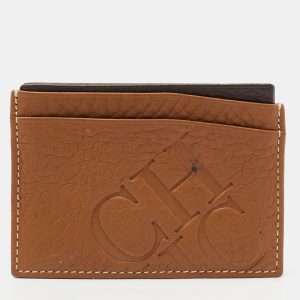 CH Carolina Herrera Tan Monogram Embossed Leather Card Holder, Wallets & Money Clips - Luxury Closet catalog
