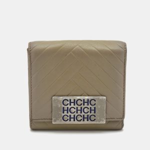 CH Carolina Herrera Grey Quilted Leather Logo Trifold Wallet, Wallets & Money Clips - Luxury Closet catalog