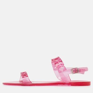 CH Carolina Herrera Pink Jelly Ankle Strap Flat Sandals Size 37, Sandals - Luxury Closet catalog