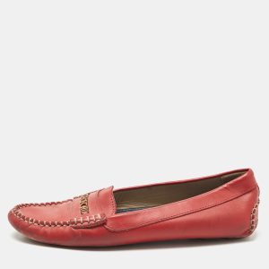 CH Carolina Herrera Red  Leather Slip On Loafers Size 39, Loafers & Slip-Ons - Luxury Closet catalog