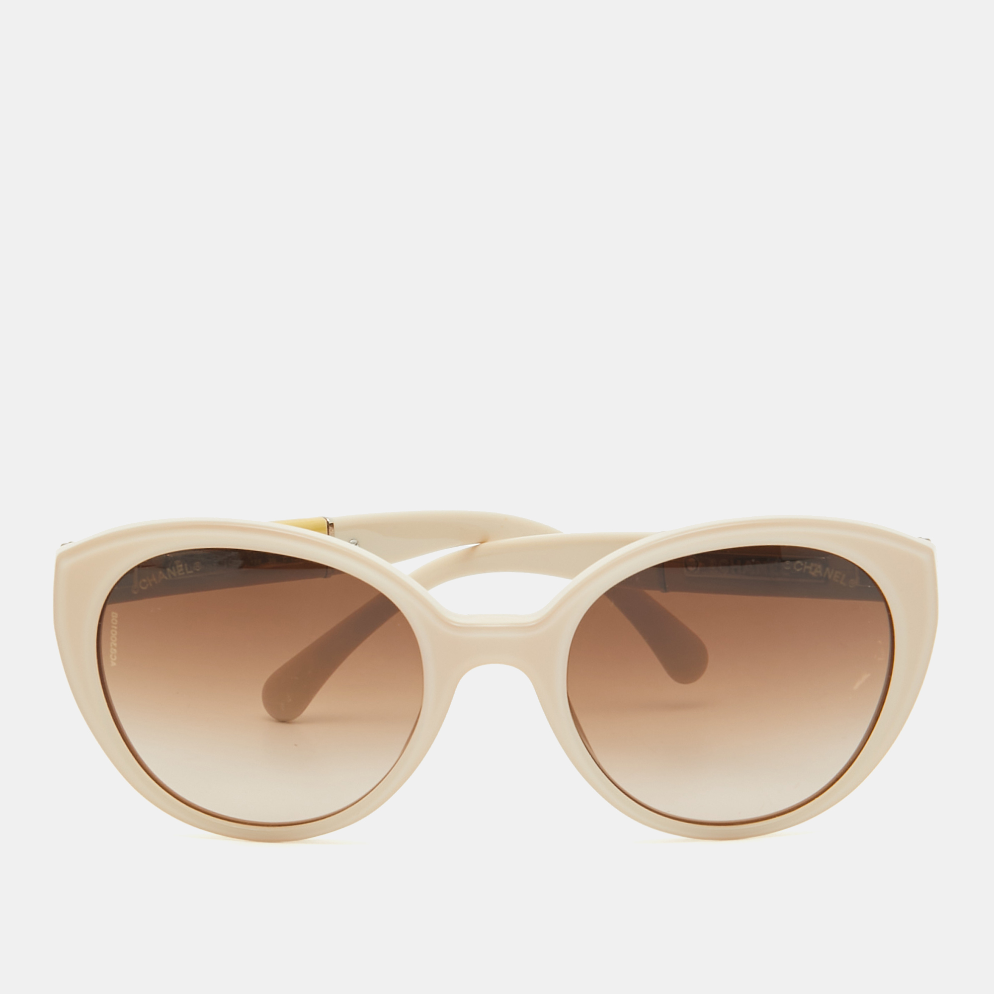 Chanel Beige/Brown Gradient 5252Q Cat Eye Sunglasses, Sunglasses - Luxury Closet catalog