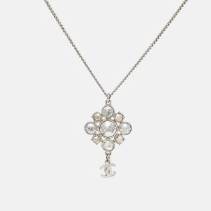 Chanel CC Crystals SIlver Tone Necklace, Jewelry - Luxury Closet catalog