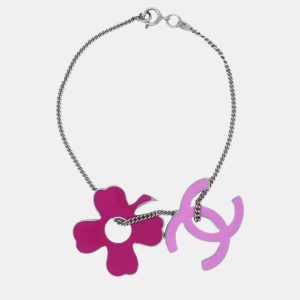 Chanel Silver Plated CC Clover Chain Bracelet, Jewelry - Luxury Closet catalog