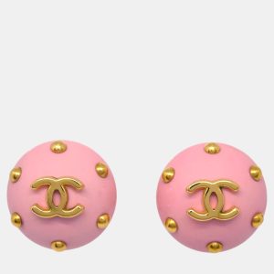 Chanel Pink Button Clip-On Earrings, Jewelry - Luxury Closet catalog