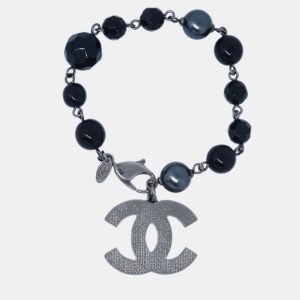 Chanel Black Artificial Pearl Bracelet, Jewelry - Luxury Closet catalog