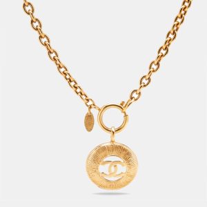 Chanel CC Gold Tone Necklace, Jewelry - Luxury Closet catalog