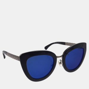 Chanel Blue Black Acetate Small Sunglasses, Sunglasses - Luxury Closet catalog
