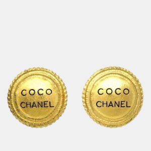 Chanel Gold Plated Clip-On Earrings, Jewelry - Luxury Closet catalog